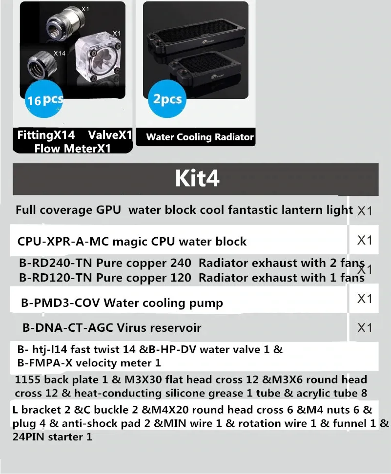 Bykski DIY комплект водяного охлаждения GPU cpu жесткие трубы радиатор симфония A-RGB освещение
