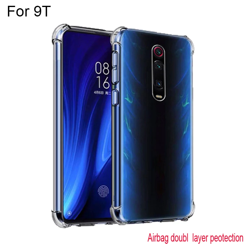 Чехол с воздушной подушкой для Xiaomi Mi 9 T t прозрачный Кристальный Силиконовый