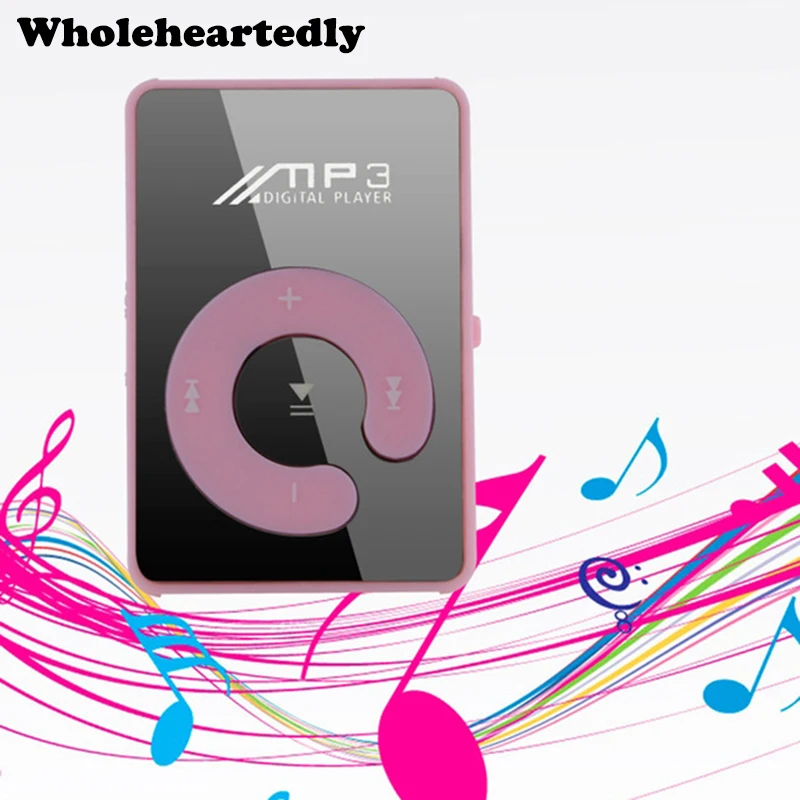 Новое поступление модный мини зажим для спорта USB Micro SD TF зеркальная кнопка mp3