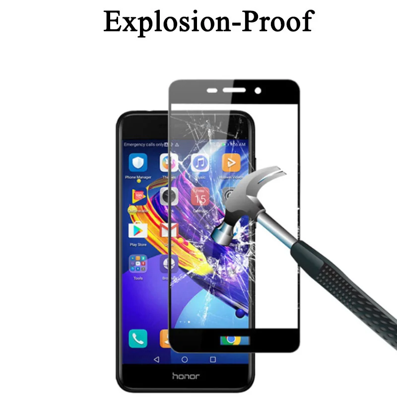 Полное покрытие из закаленного стекла для Huawei Honor 6a 6C pro 6X протектор экрана huwei huawey
