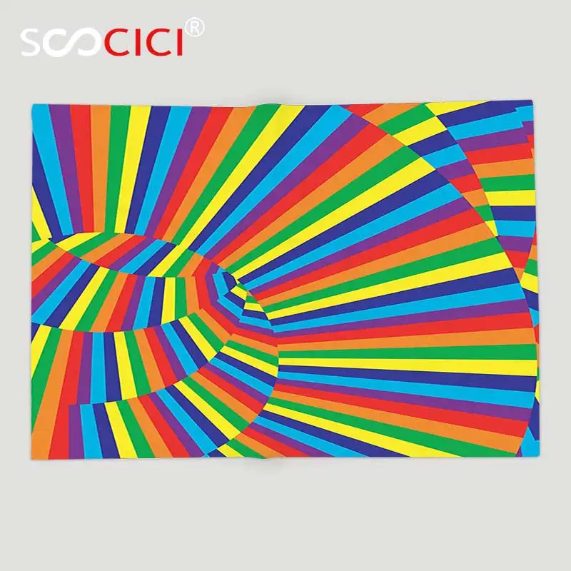 Мягкое Флисовое одеяло на заказ накидки Декор радужные цветные необычные