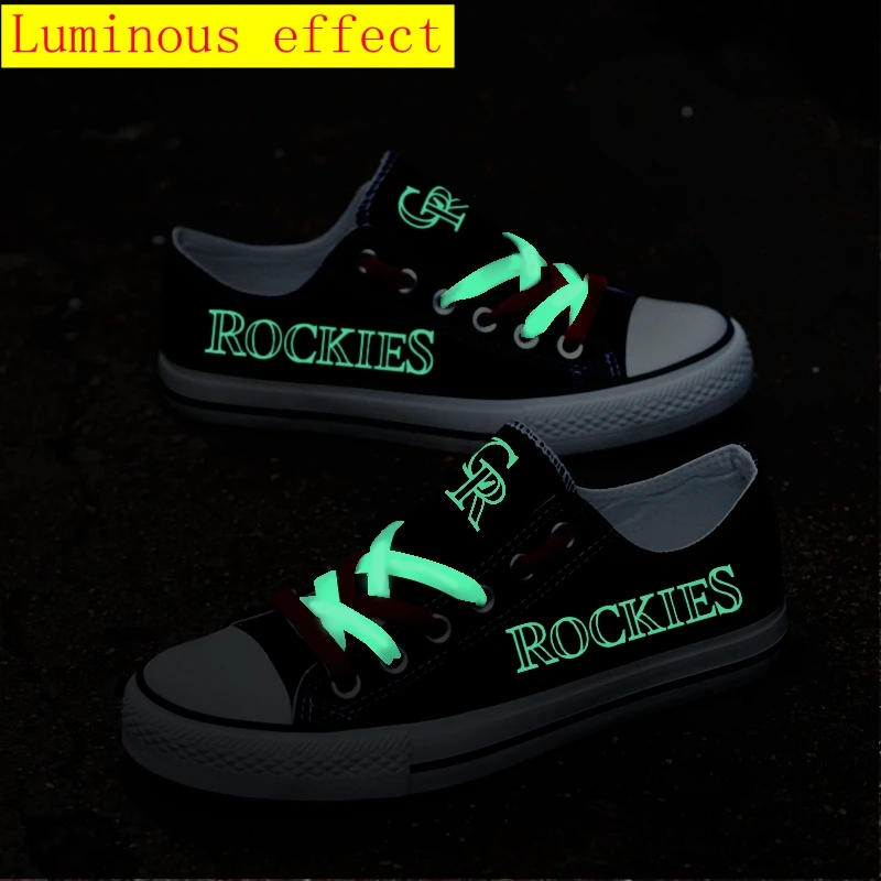 Low Top Black Casual Canvas Shoes Customize Baseball Team Design Men Walking Espadrilles For Colorado City Fans | Обувь
