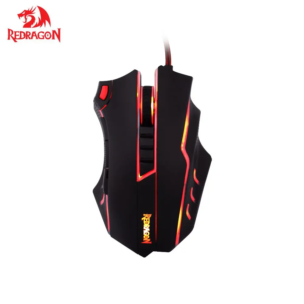 Игровая лазерная мышь Redragon M802 TITANOBO с программируемыми кнопками 24000 DPI
