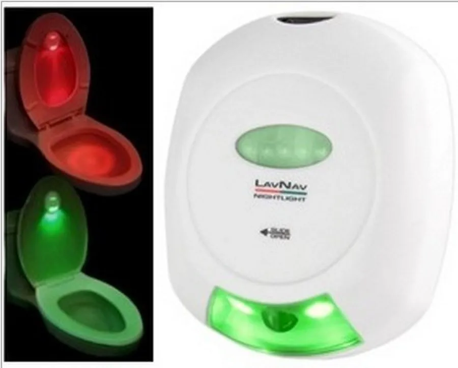 Fashion LED Sensor Toilet Light Motion Activated Bathroom Flush Lamp Battery-Operated Night | Лампы и освещение