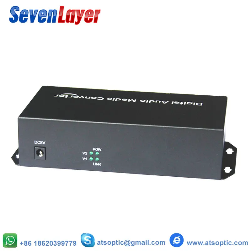 2 ch bi-directional Balanced audio to fiber optic XLR over media converter Transceiver and Receiver | Безопасность и защита