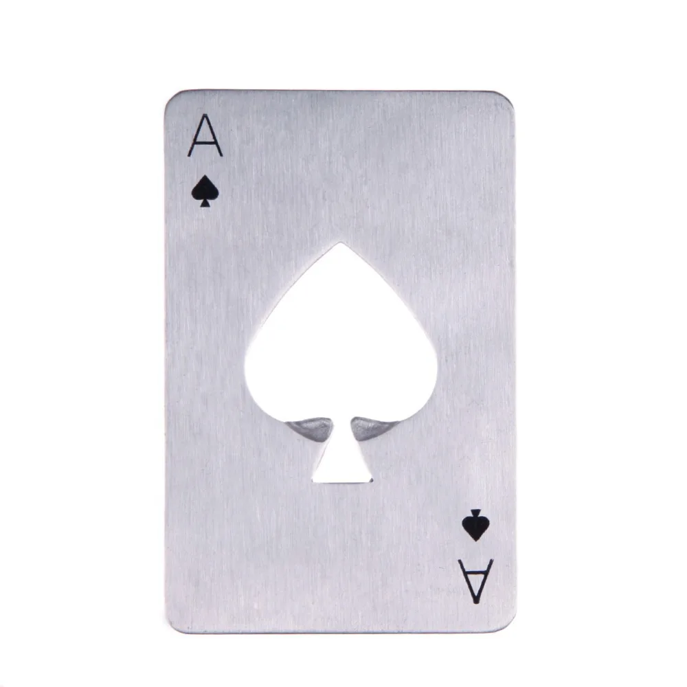 Горячая продажа 1 шт. покерные игровые карты Ace of Spades Бар Инструмент газировка