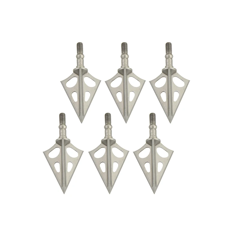 6/12pcs Archery Broadheads 3 Blades Hunting Arrowhead Target Arrow Points Tip For Bow And Shooting Accessories | Спорт и развлечения