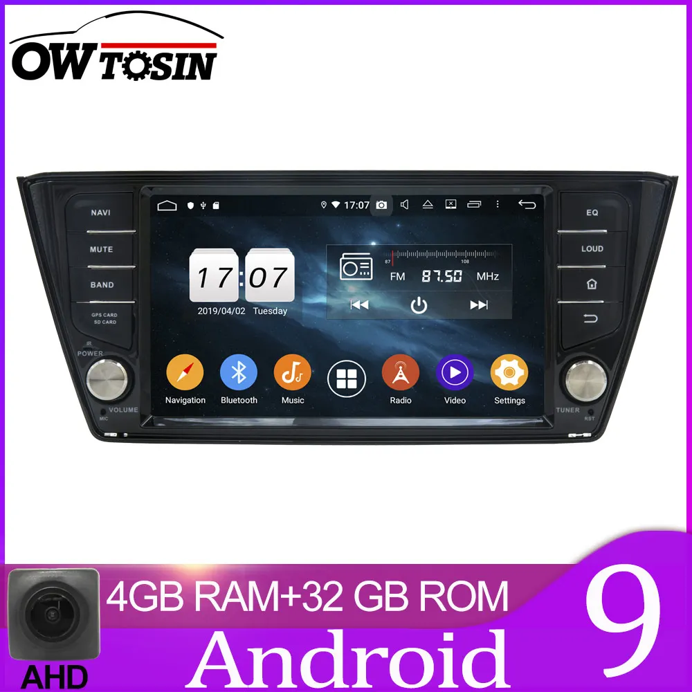 32GB unit only Owtosin автомобиль радио мультимедиа видео плеер навигации gps Android 9,0 для Skoda Fabia автомобиль 4 Гб Оперативная память 32GB Встроенная память - Цвет: 32GB unit only