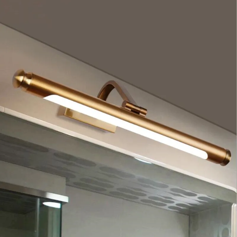 

Loft American Rh Art Hotel Bathroom Led Mirror Wall Lamp Creative Waterproof Bronze Bedside Wall Lights Free Shipping