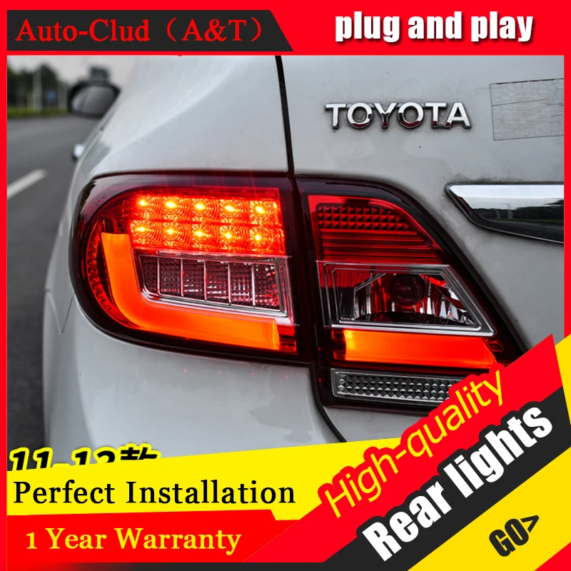 Автомобильный Стайлинг светодиодный задний фонарь для Toyota Corolla светильник 2011-2013