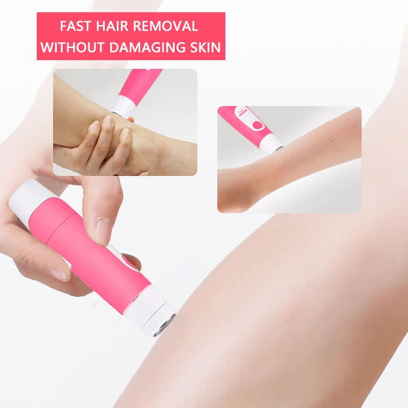 JINDING Мини Женская бритва для удаления волос безболезненный Электрический