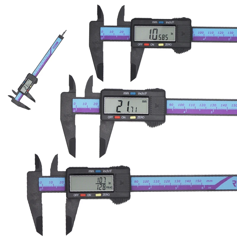 Лидер продаж полного Пластик 0 150 мм ЖК дисплей Экран цифровой штангенциркуль