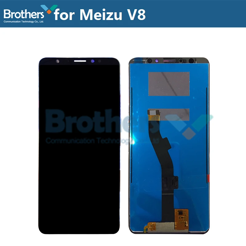 lcd screen for meizu v8 lcd display for meizu v8 lcd assembly touch screen digitizer phone repair part replacement test working free global shipping
