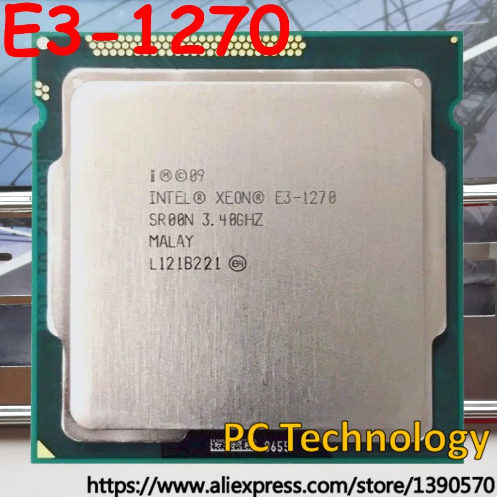 Оригинальный процессор Intel Xeon Φ CPU E3 1270 3 40 ГГц 6M LGA1155 Рабочий стол Бесплатная