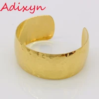 adixyn dubai gold width women bangles gold colorcopper trendy bracelet jewelry africanethiopianarab bracelet wedding gift