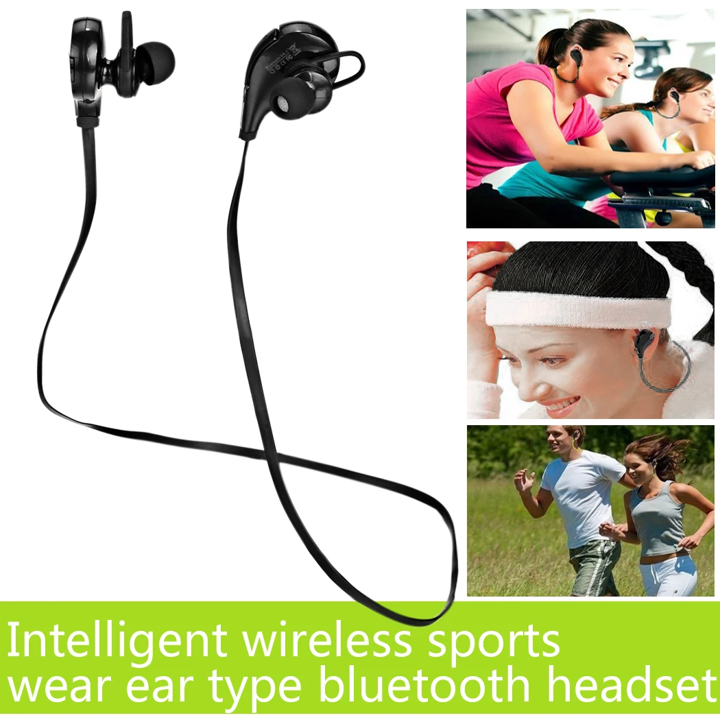 Bluetooth 4 0 наушники Спорт Бег Беспроводной Стерео шейным гарнитура с микрофоном 8 H
