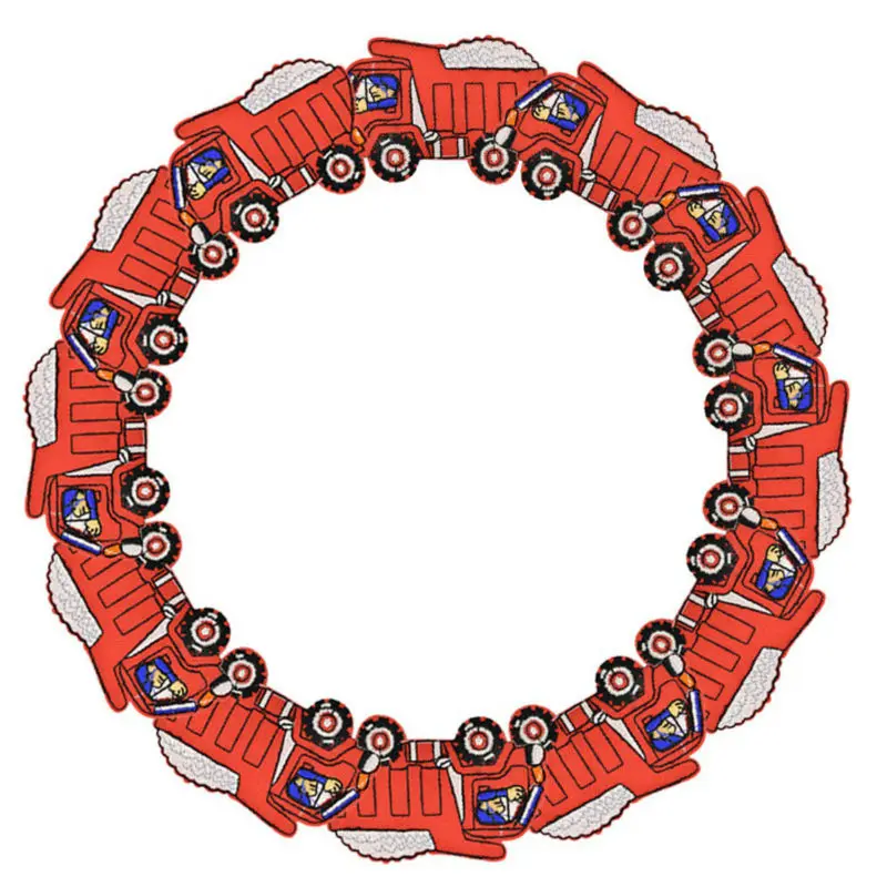 Diy дамп нашивки грузовики для одежды Железный вышитый патч аппликация Железо на