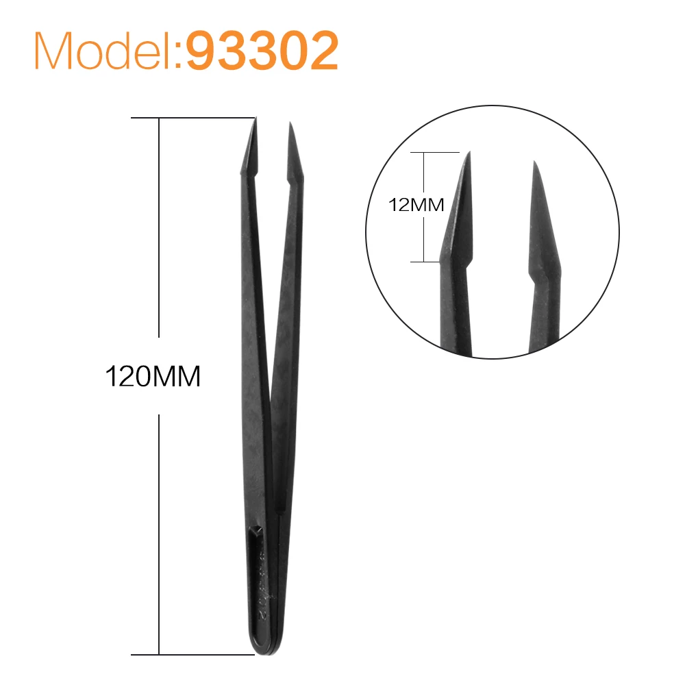 Антистатический пинцет из углеродного волокна ABS пластик Инструменты для