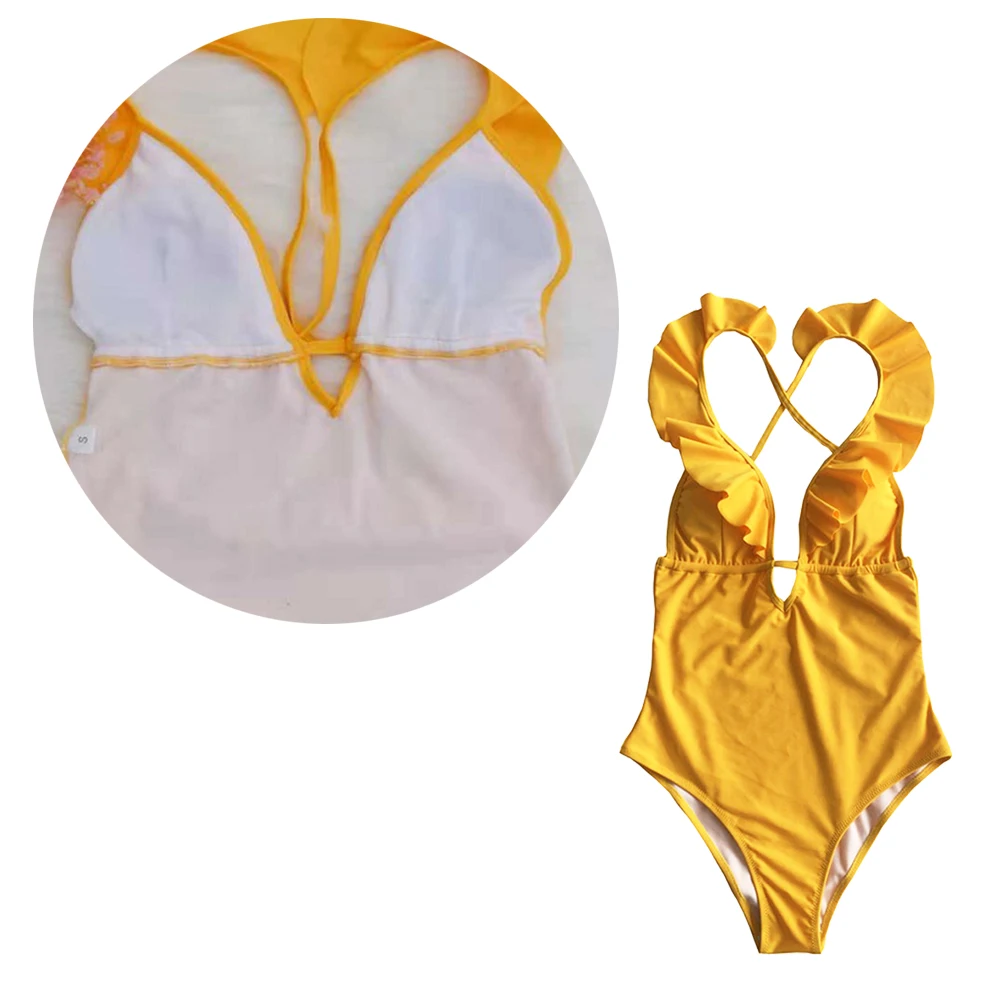 1 шт. сексуальный красивый удобный купальник с v образным вырезом Элегантный