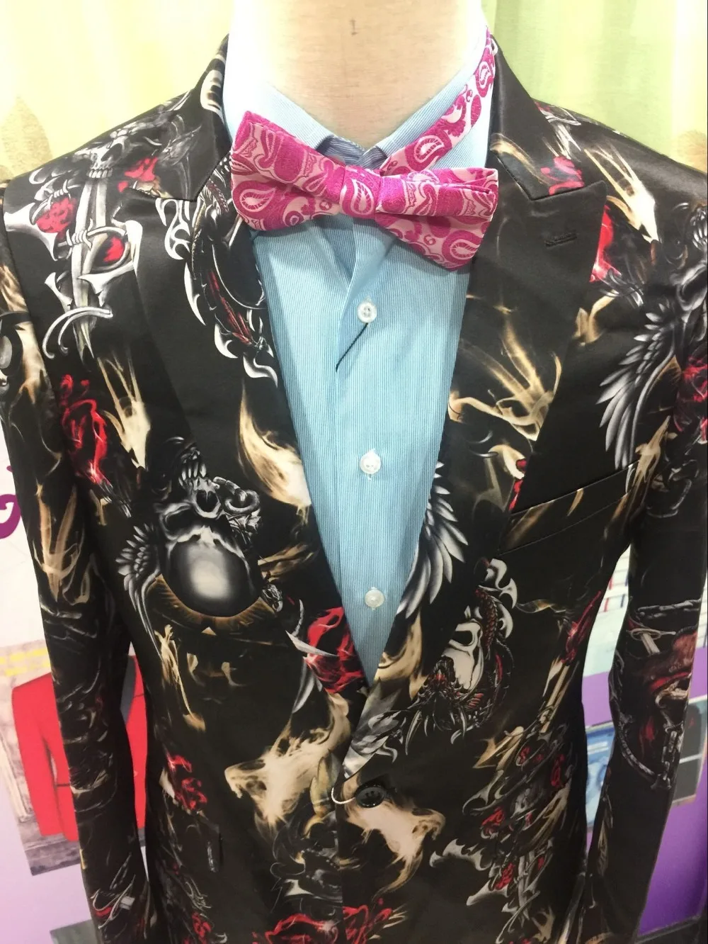 2017 Новый дизайн для цветок Blazer | Мужская одежда