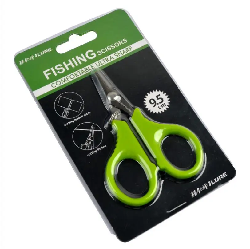 

Fishing Scissors Line Lure Cutter 9.5cm Stainless Steel Mini Fish Use Scissors Multifunction Portable Fishing Tool accessories