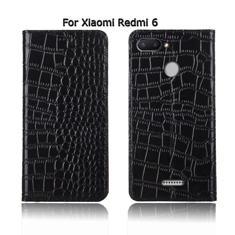Чехол из натуральной коровьей кожи для Xiaomi Redmi Note 6, 7, 8, T Pro, 8A, K20, K30 Pro, чехол-подставка, флип-чехол из крокодиловой кожи, чехол для телефона