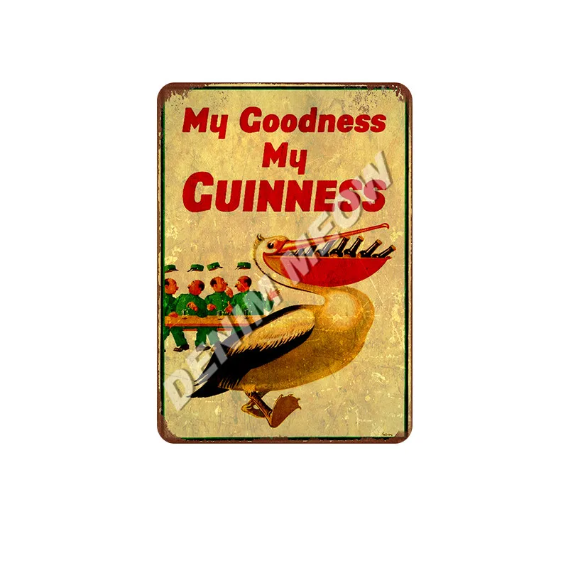 14 My goodth My Guinness металлические жестяные знаки темное пиво винтажная живопись плакат паб казино бар украшения потертый шик домашний декор WY56 - Цвет: 14
