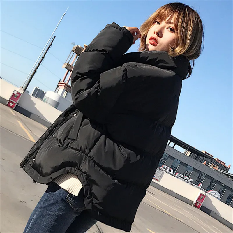 

2018 New Women's Winter Jacket Cotton Loose Female Short Thick Warm Down Cotton Coat Lovely Women's Down Jacket