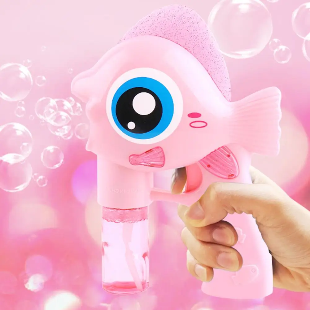 Ручной Электрический EcoFish форма Bubble Maker с водой игрушка для детей Веселые детские