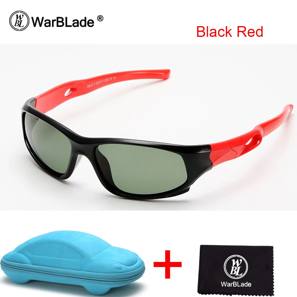 

WarBLade Brand TAC Flexible Kids Sunglasses Polarized Boy Girl Child Sport Sun Glasses 100%UV Goggles Gafas De Sol With Case