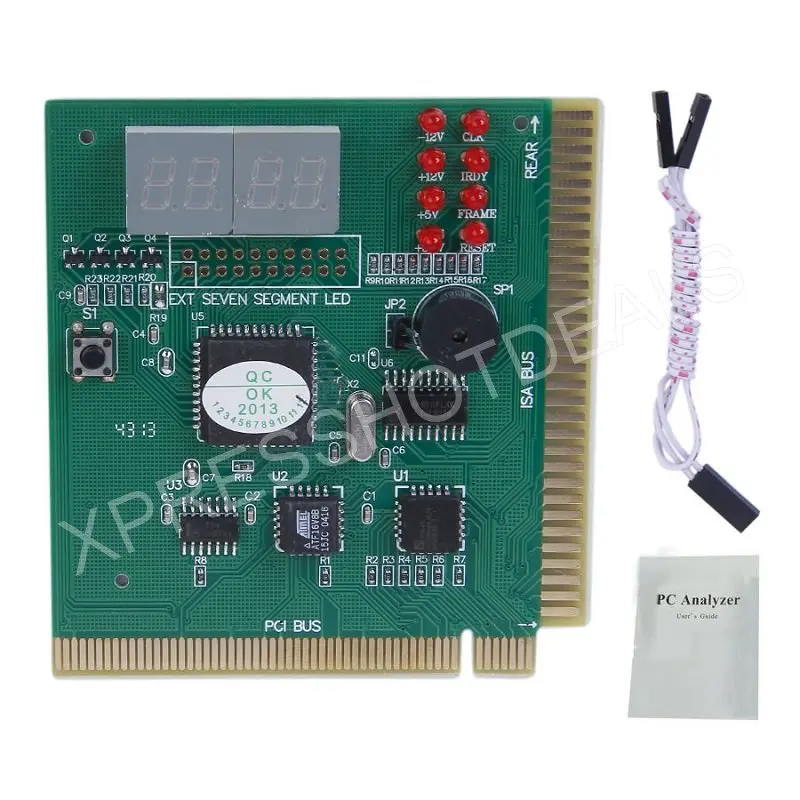 Диагностический анализатор PCI для ПК 4 значный тестер материнской платы|pci card|tester