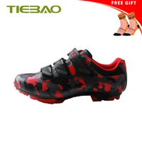 tiebao cycling shoes mtb men sneakers women racing bicycle shoes mountain bike professional self locking pu breathable spd shoes