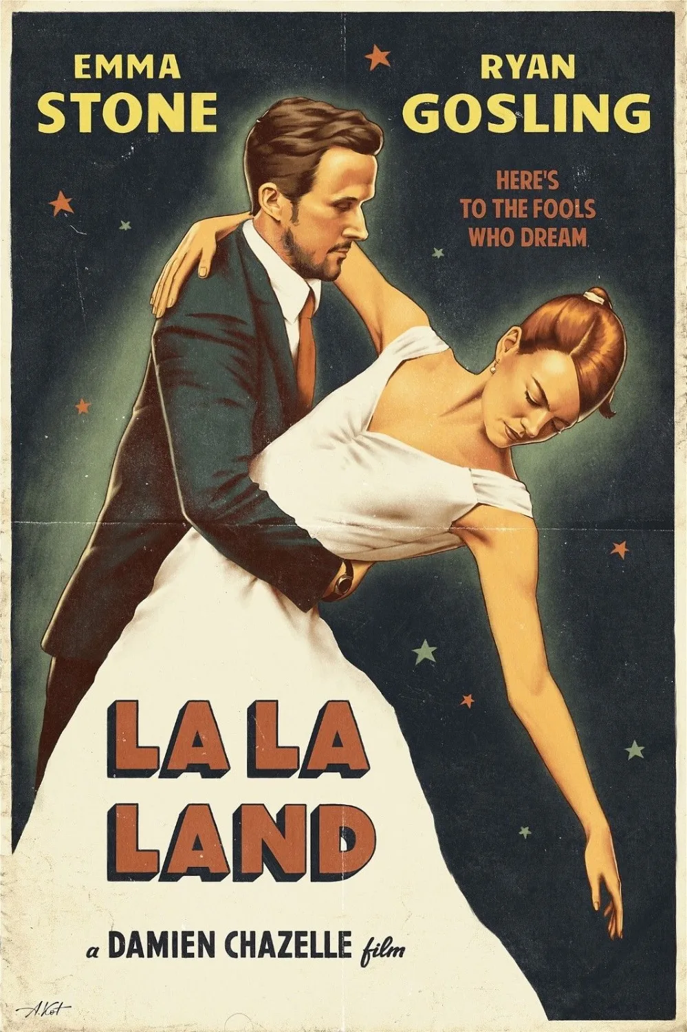 LA LAND фильм Шелковый плакат настенная живопись 24x36inch | Дом и сад