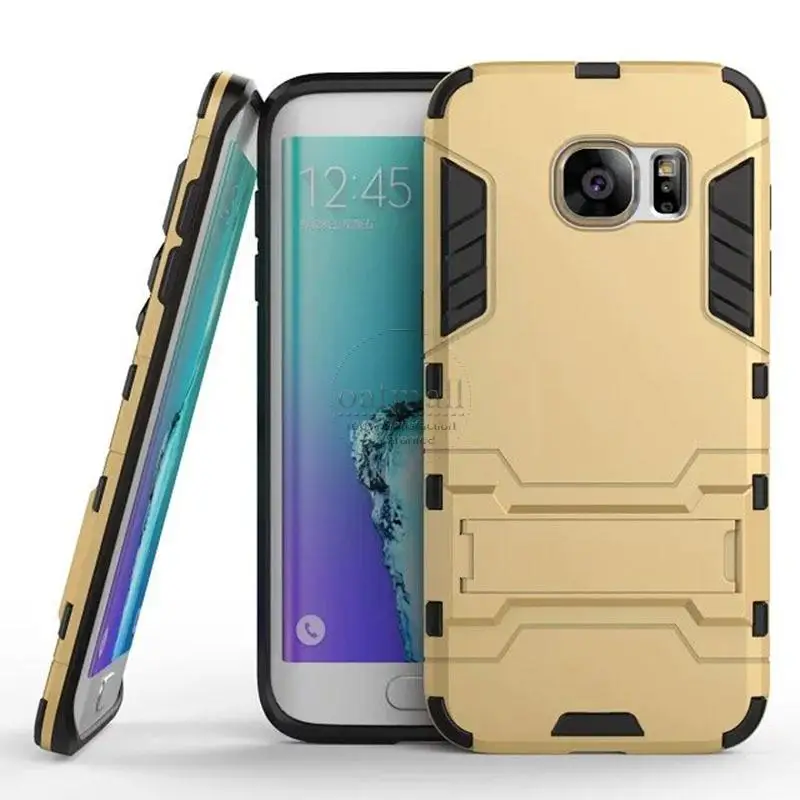 Новый двойной Слои жесткий Гибрид ПК + ТПУ чехол для samsung Galaxy S7 edge Чехол Броня Tech