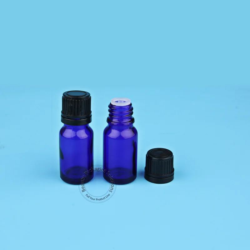 Пустая Высококачественная стеклянная бутылка для эфирного масла кобальтового