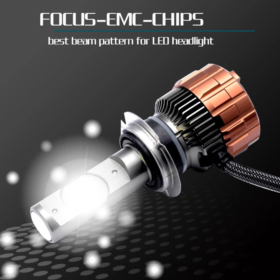 Creadvent 2018 новейший MEC led H4 мотоциклетный светильник лампа мотор головной hi/low beam 5700K