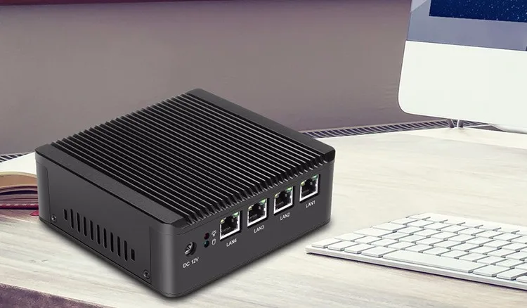Четырехъядерный J1900 4 LAN Мини ПК Windows 10 7 PFsense брандмауэр маршрутизатор мини-сервер компьютер