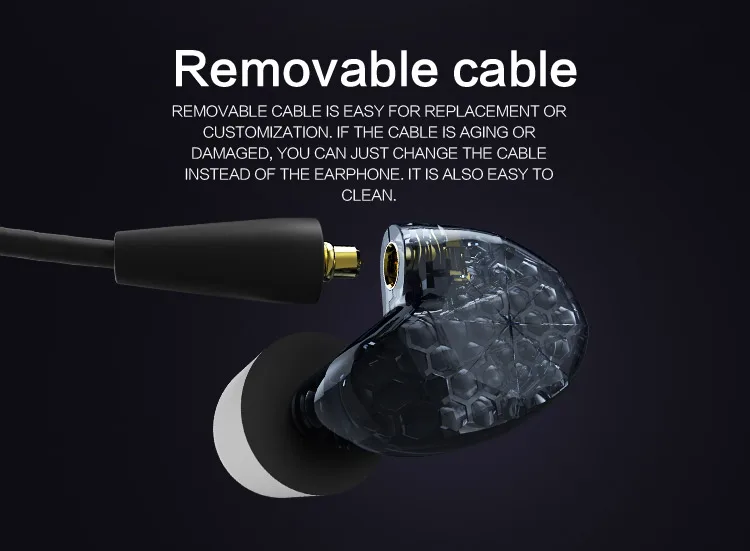 Наушники AUDIOSENSE T300 3 Knowles с сбалансированным арматурным драйвером, гибридные наушники-вкладыши, Hifi музыкальный монитор, студийные наушники с MMCX Detchable
