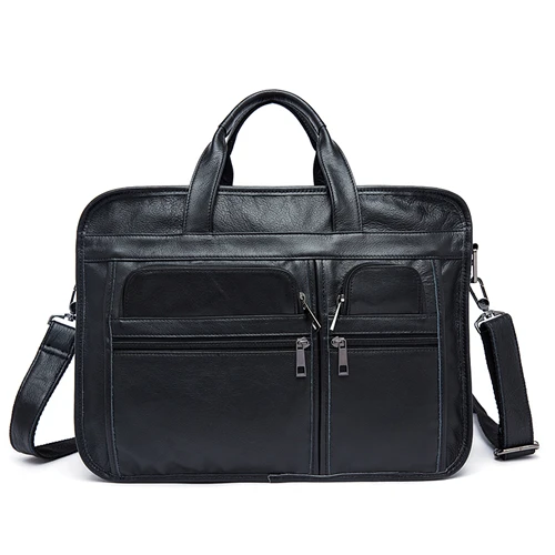 8893A4Black WESTAL сумка из натуральной кожи, деловая мужская сумка, мужская сумка для ноутбука, портфель, сумки через плечо, сумка через плечо, мужская сумка-мессенджер 8893 - Цвет: 8893A4Black