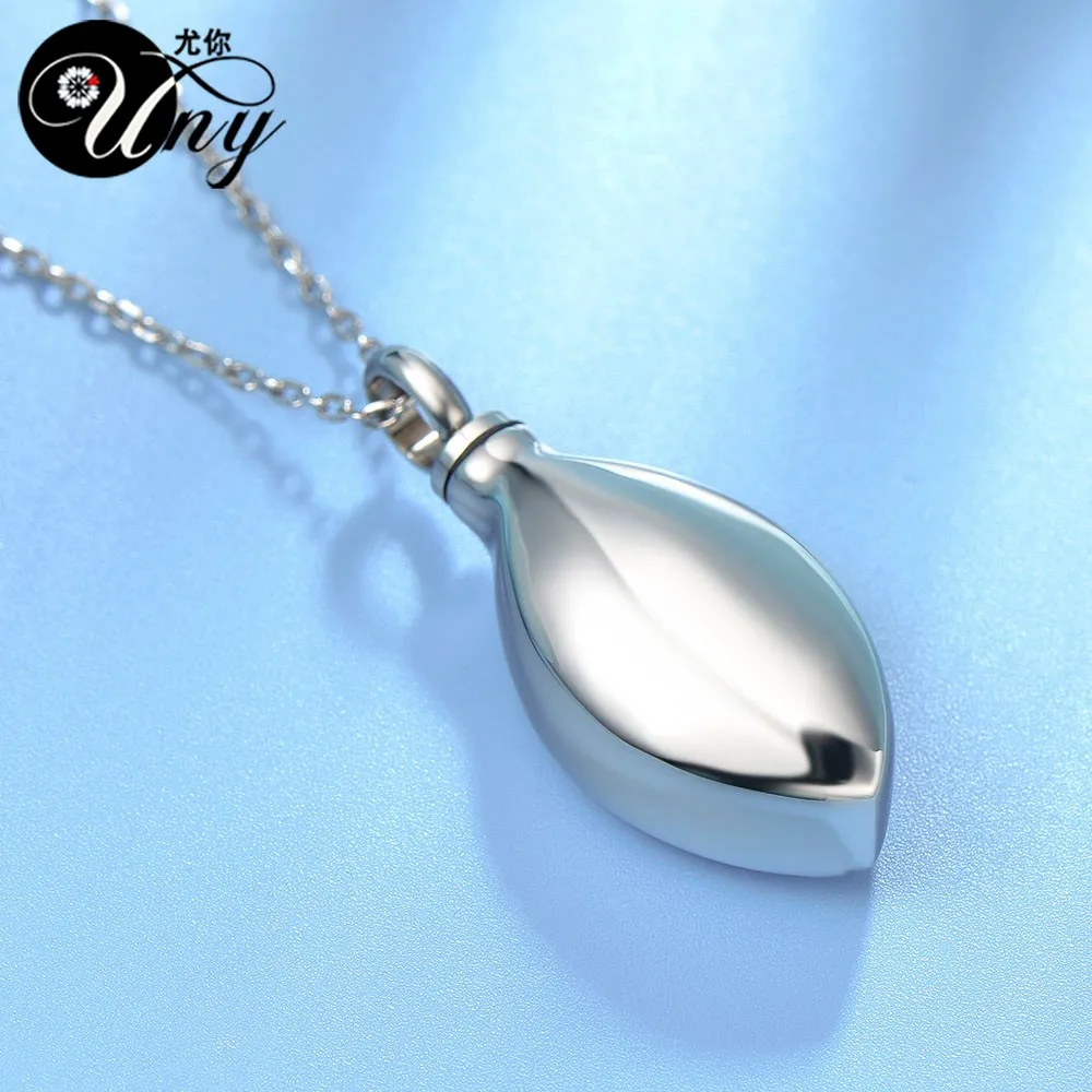 Uny кремации урны Keepsake пепел Tear Drop ПЭТ urn Ash Ожерелья Подвески флакон духов праха Мемориал пепел урна Keepsake