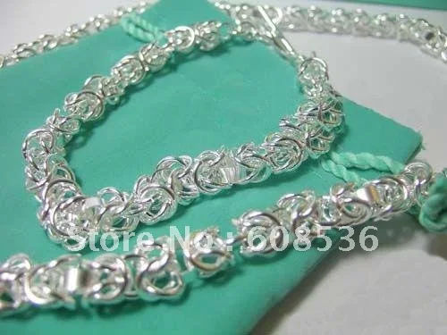 Модные ювелирные изделия популярный набор ювелирных изделий из стерлингового