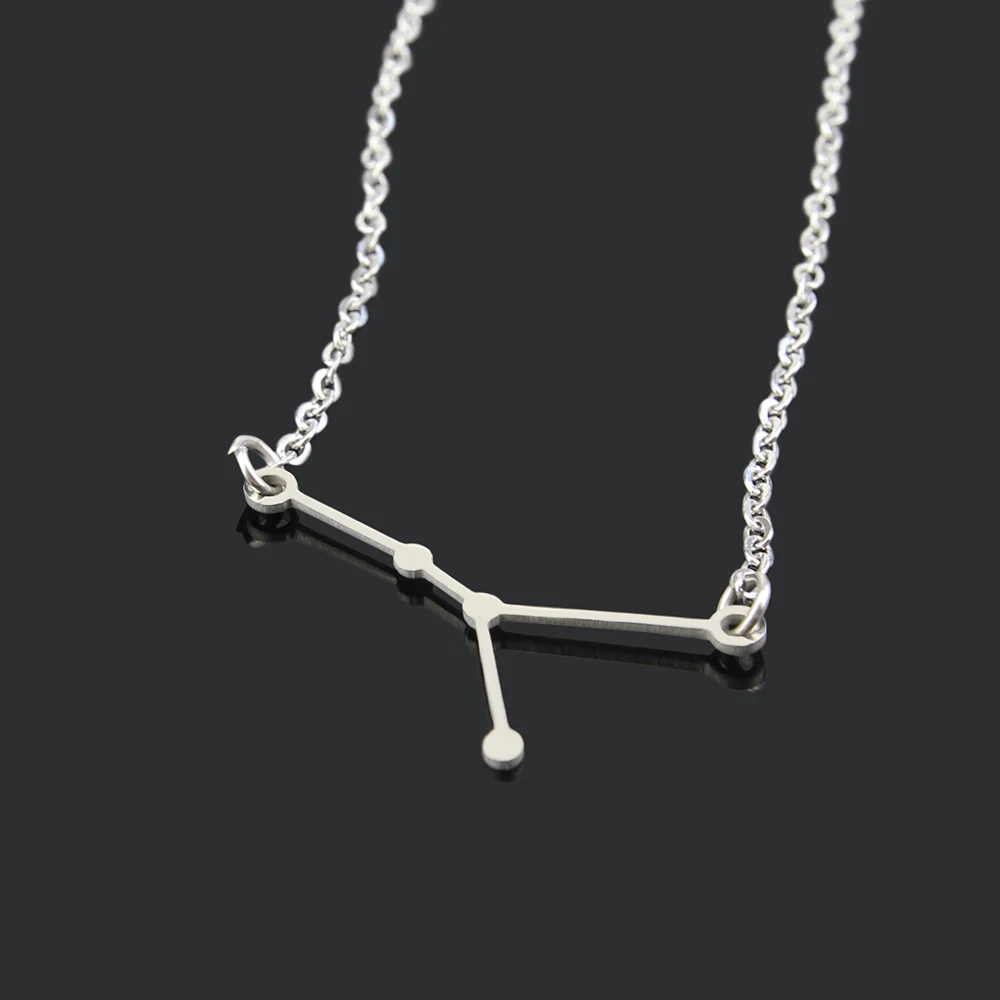 Горячая продажа раковая Созвездие Подвеска Ожерелье из Нержавеющей Стали