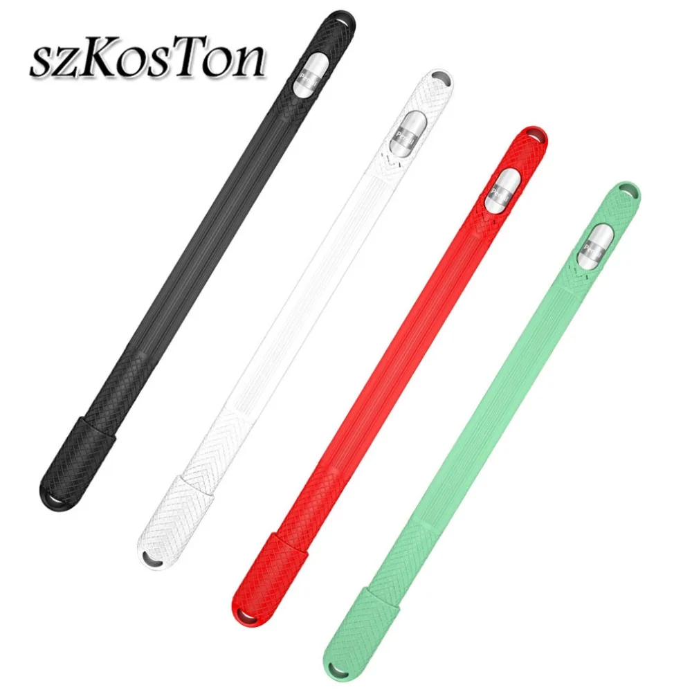 1 шт. силиконовый чехол для Apple Pencil Sleeve Мягкий защитный с поворотом на 360 градусов