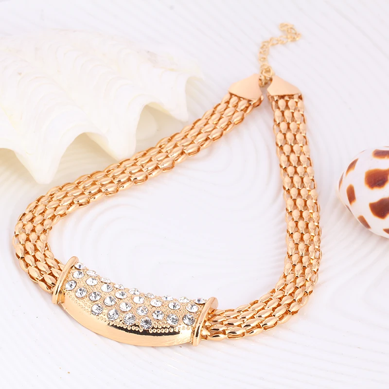 2016 классический дизайн кристалл ювелирные комплект серьги себе ожерелья браслет