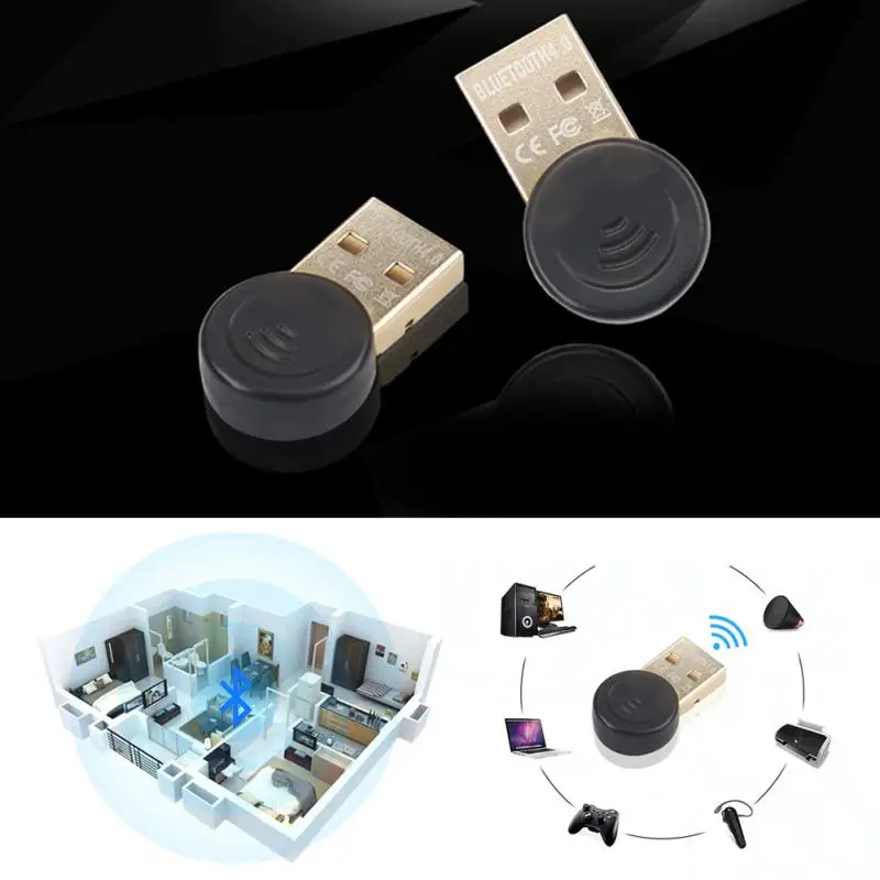 USB Bluetooth 4 0 адаптер для ПК или Портативный беспроводной Dongle Музыка приемник звук