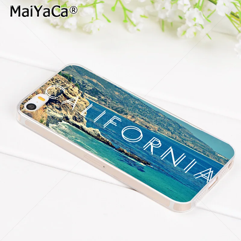 MaiYaCa Калифорния крутой Нью Йорк Бостон Майами чехол для телефона iPhone 8 7 6 6S Plus X XS MAX