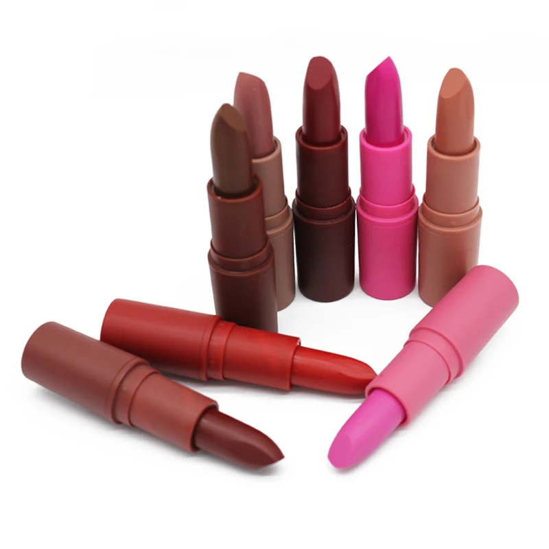 1pc Brand Wholesale Beauty Makeup Lipstick Popular Colors Best Seller Long Lasting Lip Kit Matte Lip Cosmetics 5G