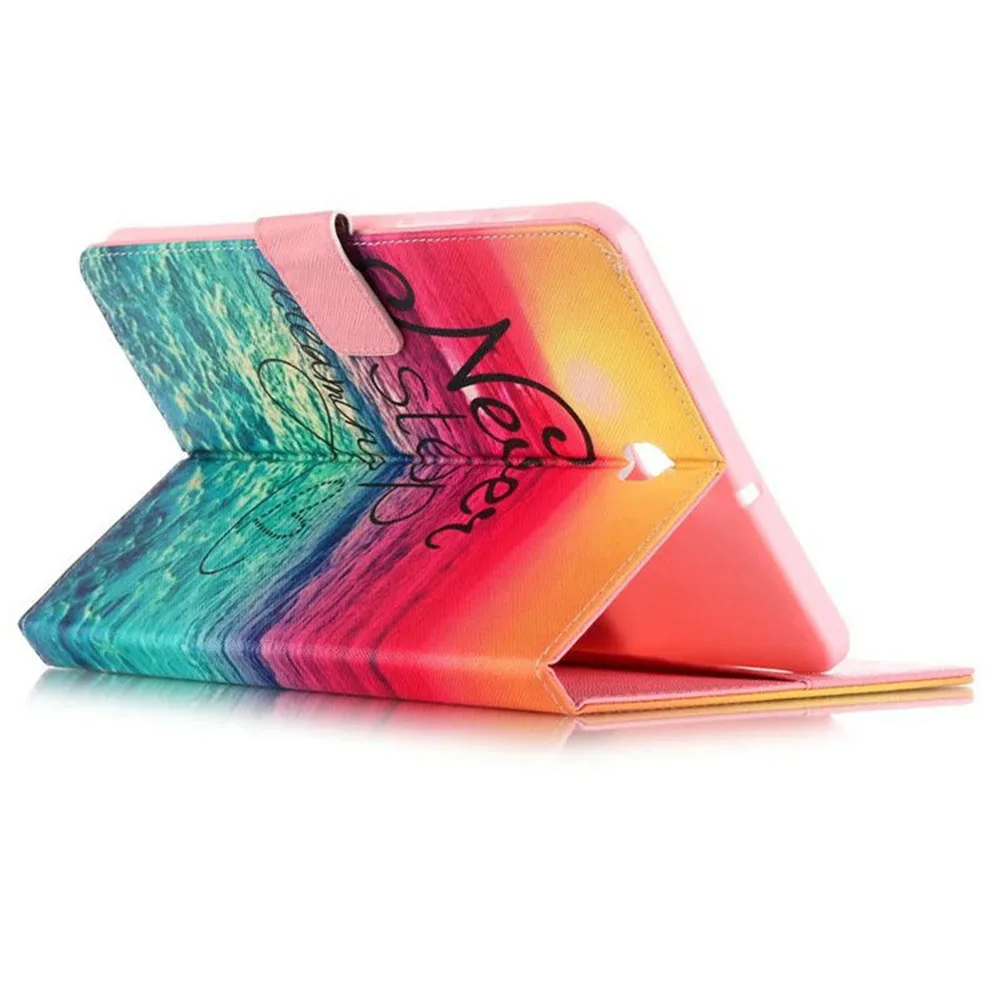 Для Samsung Galaxy Tab S2 8.0 T710 t719 Цветной рисунок кожаный чехол для sm-t715 8 дюймов Планшеты