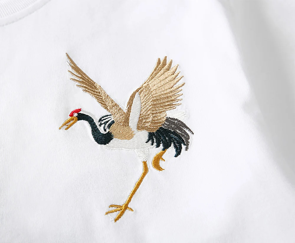 Женская футболка с вышивкой в стиле Харадзюку свободная повседневная коротким