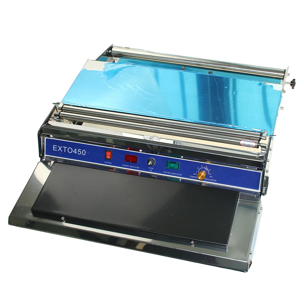 

HW-450 Film packaging machine, cold fresh food packaging machine, sealing packing machine